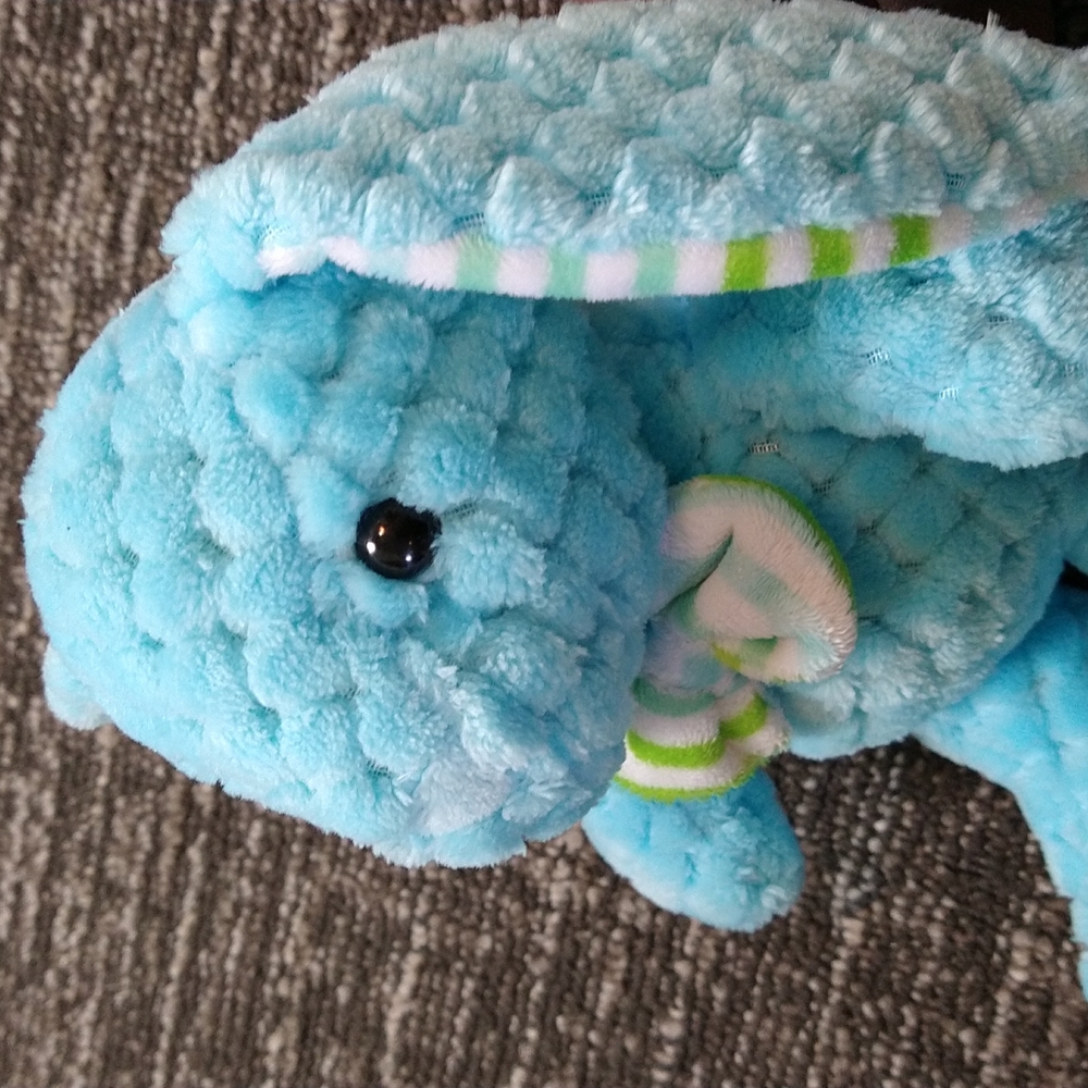 Kellytoy blue rabbit stuffed animal - Picture 2 of 6